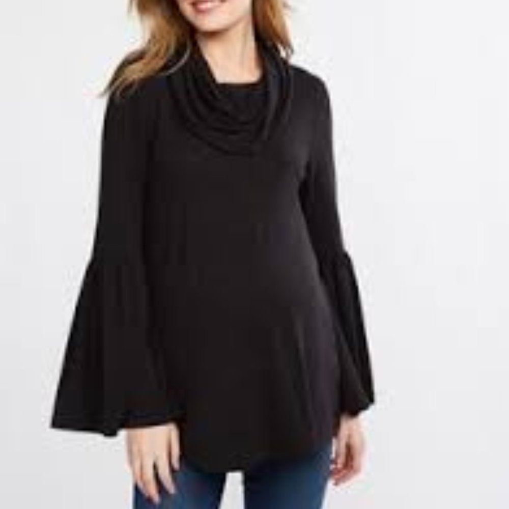 EUC BB Dakota Black Maternity Top